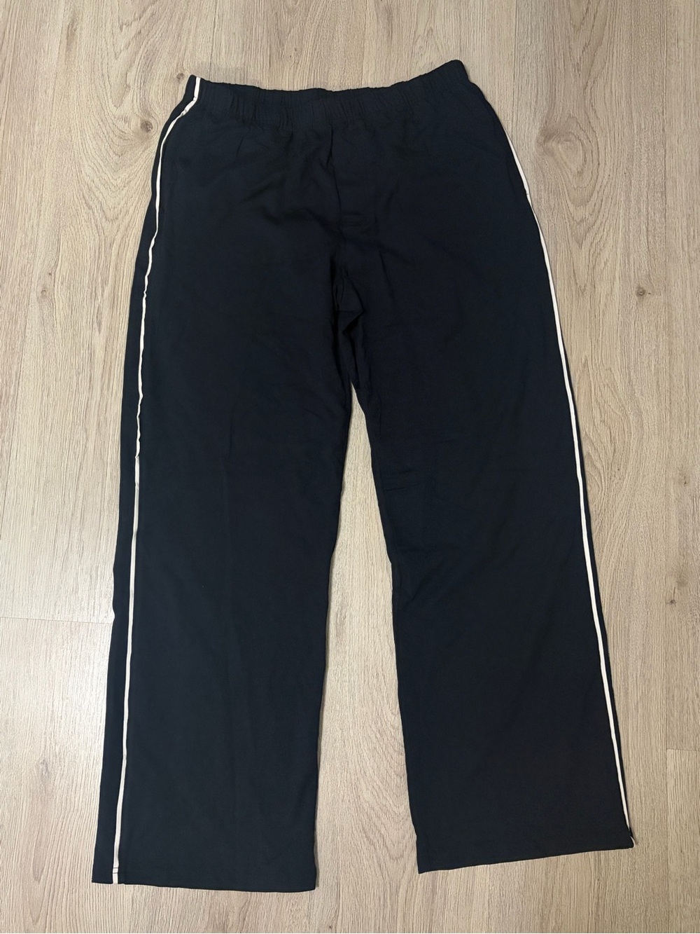 Track Pants with White Side Stripe